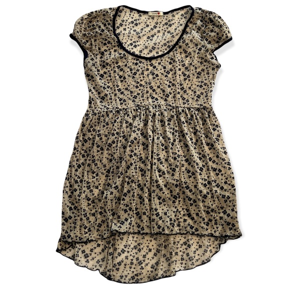 unique cute floral see through mesh top LOVELY 153 - Picture 1 of 4